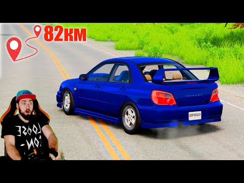 Видео: 82км ГОНКА в BeamNG Drive