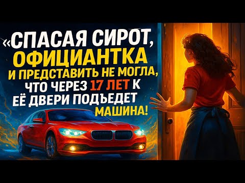 Видео: «Спасая сирот, официантка и представить не могла, что через 17 лет к её двери подъедет эта машина!»