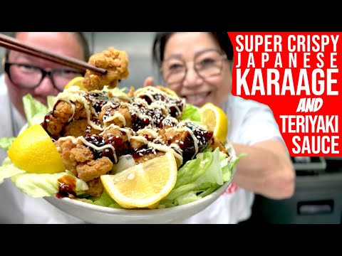 Видео: Суперхрустящая японская курица карааге и домашний соус терияки 🍗