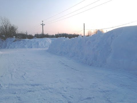 Видео: Реальный результат чистки снега отвалом и ковшом