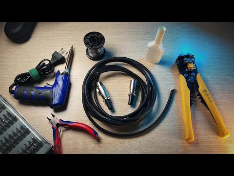 Видео: XLR ПРОВОД. Как паять аудио провод. НЕ БАЛАНСНЫЙ провод и типы / DIY