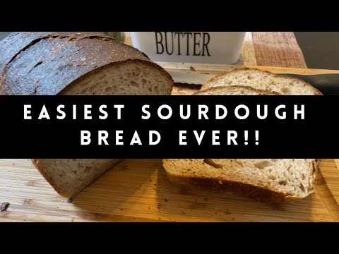Видео: НЕВЕРОЯТНО ПРОСТОЙ ХЛЕБ НА ЗАКВАСКЕ, НЕ ТРЕБУЕТ ЗАМЕСА | 5 МИНУТ ПРЯМОГО ПРИГОТОВЛЕНИЯ | Без стац...