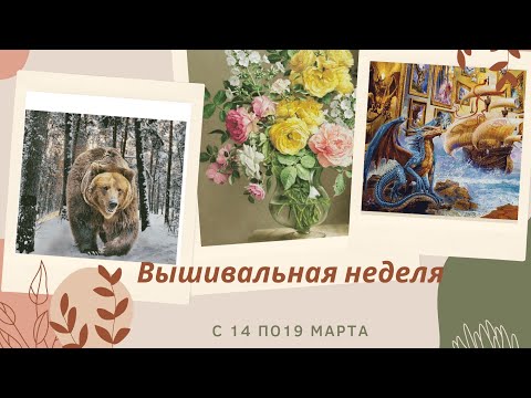 Видео: Вышивка/11 неделя/многоцветки/уно #вышивкакрестом #вышивка