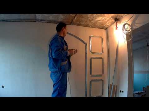 Видео: Полный монтаж ниши из гипсокартона на стене (часть 1) - Секреты монтажа!