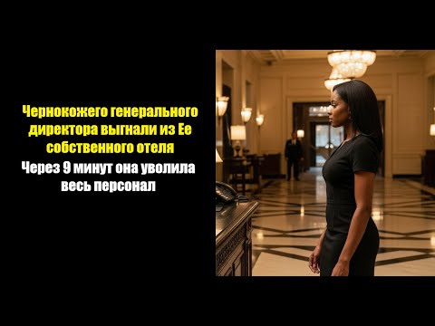 Видео: Чернокожего генерального директора выгнали из Ее собственного отеля — через 9 минут она уволила вcех