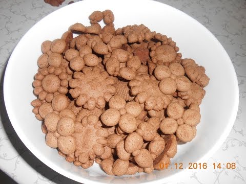 Видео: Вкусное и красивое шоколадное печенье через Пресс.