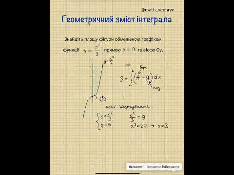 Видео: Геометричний зміст інтеграла