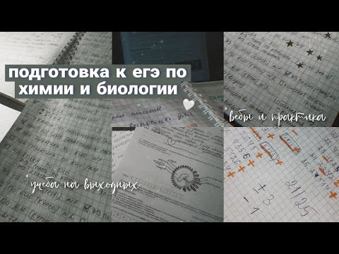 Видео: STUDY WITH ME // подготовка к егэ по химии и биологии // дневник выпускницы #6