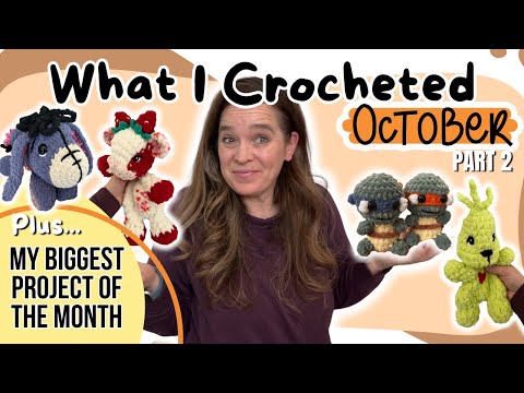 Видео: 3 недели вязания крючком: октябрь представляет часть 2 | Несколько НОВЫХ узоров, БОЛЬШОЙ проект и...