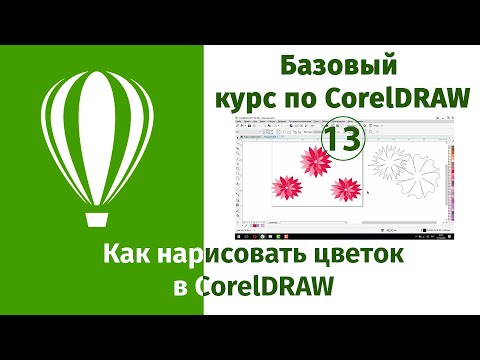 Видео: Как нарисовать цветок в Сoreldraw (Основы работы и рисования в Кореле для начинающих)