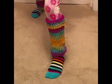 Видео: Гетры для ног Easy Loom Knit