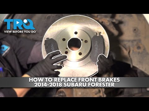 Видео: Как заменить передние тормоза на Subaru Forester 2014-2018