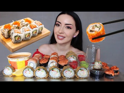 Видео: ВИДЕО ПОКА НЕ БУДЕТ, ПОЧЕМУ?? 🍣 Суши Mukbang 🧡 Ayka Emilly