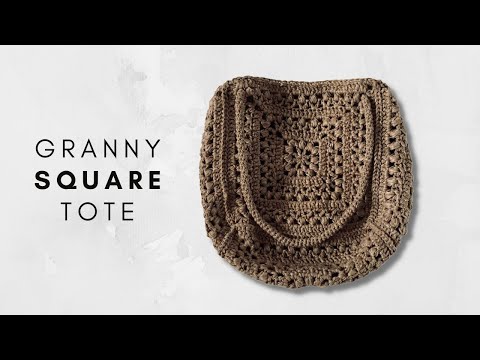 Видео: Сумка-шоппер «Тюльпан-квадрат» — бесплатный узор для вязания крючком