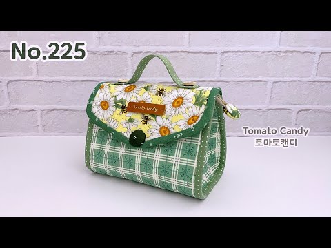 Видео: Квилт №225, Мастер-класс по изготовлению треугольной сумочки в стиле сумки, милый вид сумки