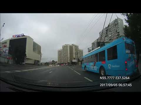 Видео: Driving in Moscow agglomeration: Текстильщики - Красногорск 05/09/2017 (timelapse 4x)