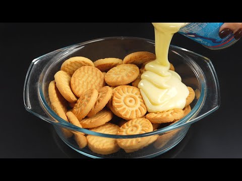 Видео: Смешайте печенье со сгущенным молоком! Самый вкусный десерт этой осени!