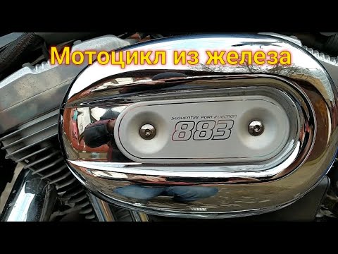 Видео: Harley Davidson Sportster 883. Маленькая чугунная болванка с функцией массажа.