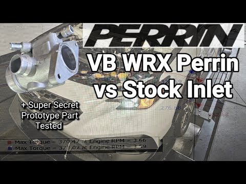 Видео: Subaru VB WRX: впуск Perrin Turbo и секретная деталь прототипа против стандартного впуска: динамо...