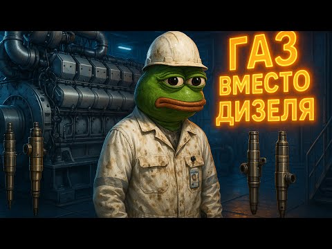 Видео: Газ вместо солярки: как судовой двигатель терпит 300 бар?