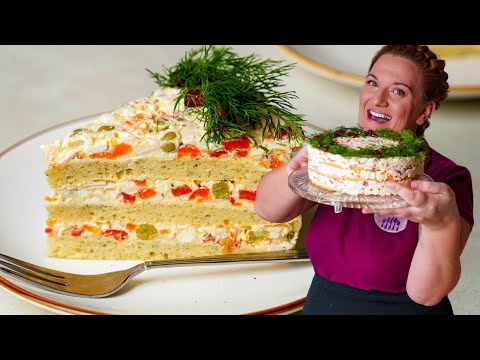 Видео: Бърз и Лесен начин да Приготвиш Предястие, на което Всеки ще се Възхити. Солена Торта