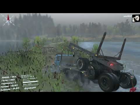 Видео: SpinTires Карта «Осенний Урал» 3 серия