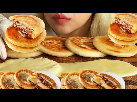 Видео: ASMR Я ем с хрустящим хрустящим сыром. (Русские субтитры) Mukbang | Eating