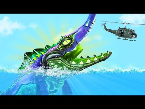 Видео: ОГРОМНЫЙ МОЗАЗАВР НАПАДАЕТ НА ВЕРТОЛЁТЫ | Hungry Shark World