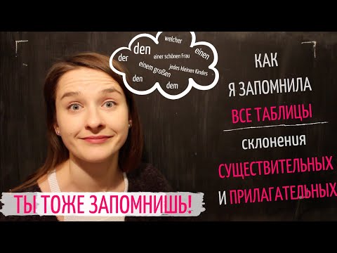 Видео: СКЛОНЕНИЕ СУЩЕСТВИТЕЛЬНЫХ И ПРИЛАГАТЕЛЬНЫХ В НЕМЕЦКОМ |  DEKLINATION DER SUBSTANTIVE & ADJEKTIVE