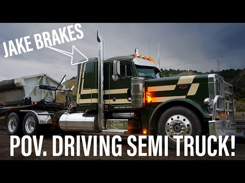 Видео: Peterbilt 379 POV Driving! — Кэт Джейк Брейкс