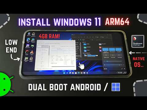 Видео: Полноценная Windows 11 на Android-телефоне! Двойная загрузка | Windows ARM