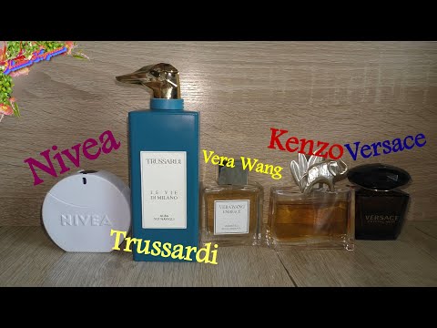 Видео: Парфюмы🤗великолепные и достойные🤩Versace/Kenzo/Vera Wang/Nivea/Trussardi💐