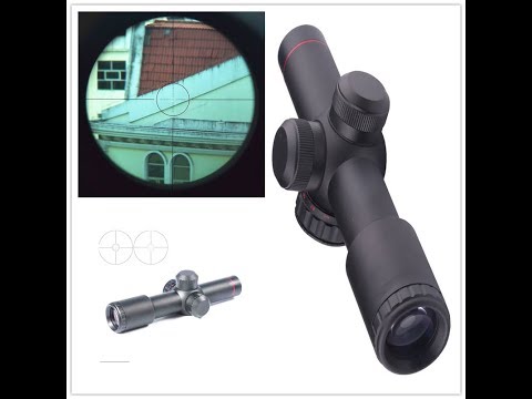 Видео: Оптический прицел Щ 4.5x20 красной подсветкой MIL-точка для СКС, АК за 2340руб. (Взгляд через него).