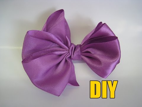 Видео: Как сделать красивый бант из ленты МК.DIY