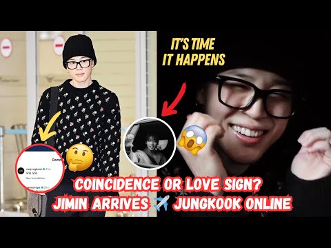 Видео: JIKOOK 😱 JIMIN только что прибыл в Корею, а JUNGKOOK в прямом эфире на IG!🔥 Совпадение?