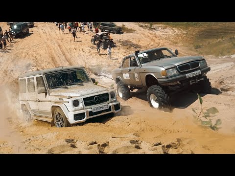 Видео: ВОЛГА КОТОРАЯ МОЖЕТ! Заруба с MERCEDES G63 AMG