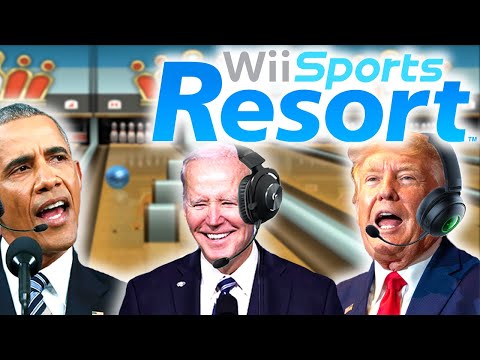 Видео: Президенты США играют в боулинг с управлением вращением в Wii Sports Resort 3