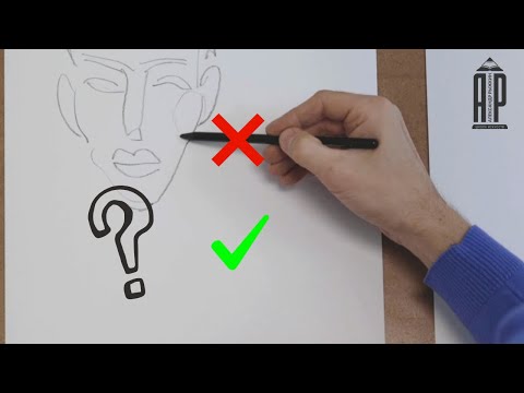 Видео: Как обычно рисуют СКУЛЫ и как правильно рисовать!? - Александр Рыжкин