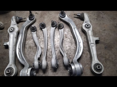 Видео: Ауди А4 В7. Замена верхних и нижних рычагов передней подвески. Часть 1.