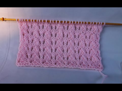 Видео: №115 Воздушный ажурный узор спицами для летних легких вещей