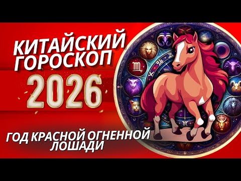 Видео: КИТАЙСКИЙ ГОРОСКОП НА 2026 ГОД: ПОЧЕМУ ГОД ОГНЕННОЙ ЛОШАДИ БУДЕТ САМЫМ СЛОЖНЫМ ЗА ПОСЛЕДНИЕ 10 ЛЕТ