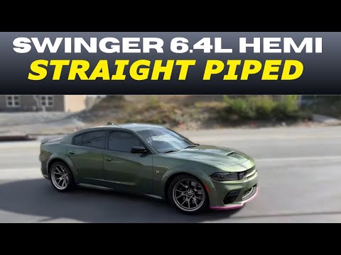 Видео: Dodge Charger Swinger 6.4L HEMI V8 2023 года с прямой трубой!