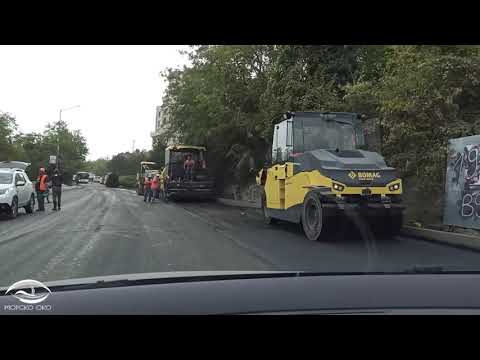 Видео: [Варна] Ремонт на ул. "Боян Бъчваров" в м-т "Чайка" (12.10.2023)