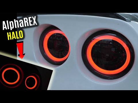 Видео: Светодиодные задние фонари AlphaRex HALO PRO-Series, угольно-чёрные | Chevrolet Corvette C6 05-13