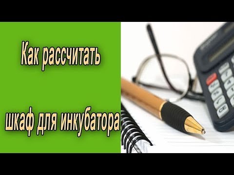 Видео: Инкубатор.  Как рассчитать объём шкафа для инкубатора?
