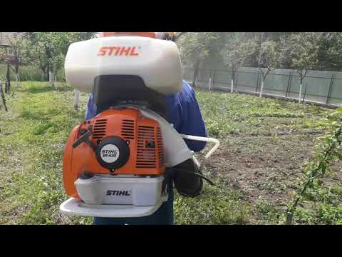 Видео: Stihl SR 430 Test Atomizor! Mist blower! Sprühgerät! Fumigadora prueba! опрыскиватель! Atomizzatore!