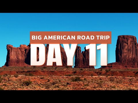 Видео: Большое дорожное путешествие по США. День 11. Дорога до Моаб и Монумент велли