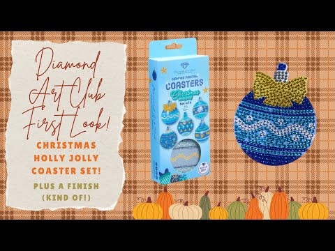 Видео: Первый взгляд на Diamond Art Club || Новые подставки под алмазную роспись! || Рождественский набо...