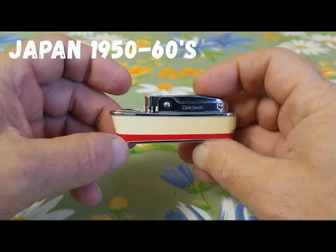 Видео: Old vintage SAROME "CRUISER" petrol pocket lighter Старая бензиновая зажигалка