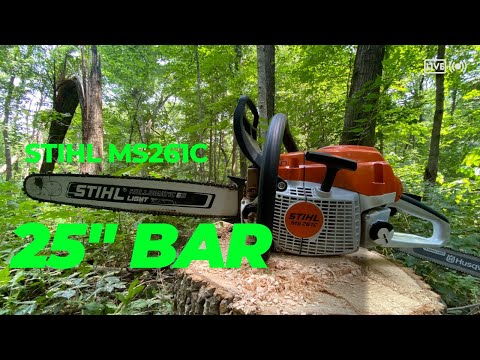 Видео: Справится ли STIHL MS261C с шиной длиной 25 дюймов?
